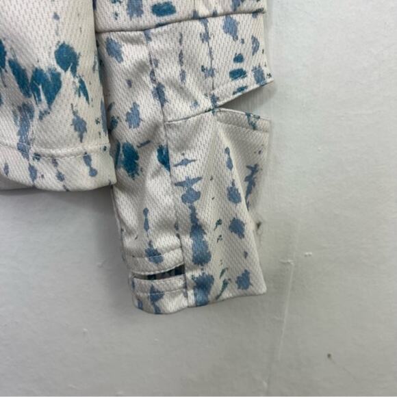 Mountain and Isles Women's Sola Sun Protection Bahama Blue Stripe Outdoor Shirt - Picture 8 of 12